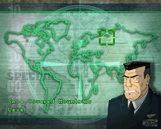 CT Special Forces (PlayStation) screenshot: Level introduction.