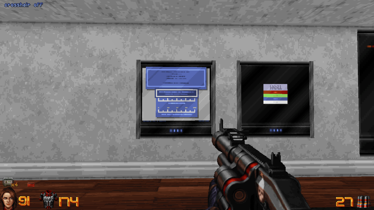 Ion Fury (Linux) screenshot: Do you get the reference?