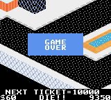 720º (Game Boy Color) screenshot: ...Game over.