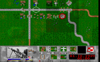 1939 (DOS) screenshot: Moving troops