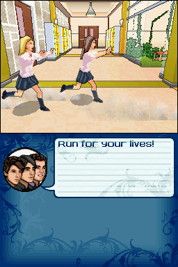Jonas (Nintendo DS) screenshot: Watch out! Here come the girls!!!!
