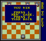 5 in One Fun Pak (Game Gear) screenshot: Black wins.