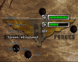 CT Special Forces (PlayStation) screenshot: Options.