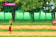 Disney's Cinderella: Magical Dreams (Game Boy Advance) screenshot: In the woods