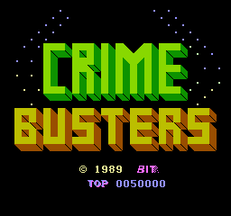 Crime Busters (NES) screenshot: Title screen.