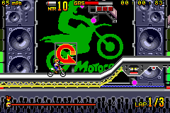 Screenshot of Motocross Maniacs Advance (Game Boy Advance, 2002 ...