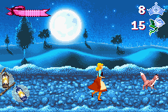 Disney's Cinderella: Magical Dreams (Game Boy Advance) screenshot: On the road
