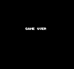 Crime Busters (NES) screenshot: Game over.