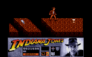 Indiana Jones and the Last Crusade: The Action Game (Atari ST) screenshot: At last, the Holy Grail! Now grab it in time to save Indy's dad!