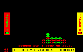 Quaterne (Amstrad CPC) screenshot: End of game