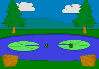 Frog Feast (SEGA CD) screenshot: In the water