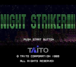 Night Striker (SEGA CD) screenshot: Title screen