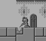 The Real Ghostbusters (Game Boy) screenshot: it is shown how to use the pneumatic hammer