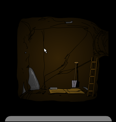 Submachine 2: The Lighthouse (Browser) screenshot: Since at least a part of the old lighthouse is now underground, it's not that surprising that this humble dig site can be accessed from the building.
