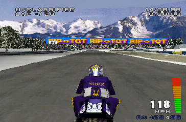 Sports Superbike 2 (PlayStation) screenshot: Location: Alaska.