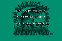 American Bass Challenge (Game Boy Advance) screenshot: Introductory text