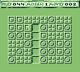 Tesserae (Game Boy) screenshot: I've cleared a row.