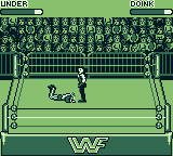 WWF Raw (Game Boy) screenshot: I slammed him.