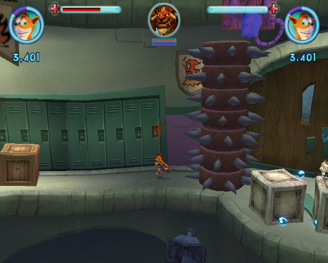 Crash: Mind over Mutant (PlayStation 2) screenshot: I wish there we more running segments like this. Like in the old days