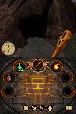 Fighting Fantasy: The Warlock of Firetop Mountain (Nintendo DS) screenshot: No turning back now...