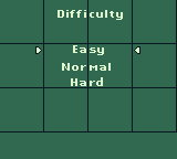 WWF Raw (Game Boy) screenshot: Select your difficulty