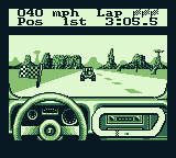 Race Days (Game Boy) screenshot: 4 Wheel Drive: End of the race and I win.