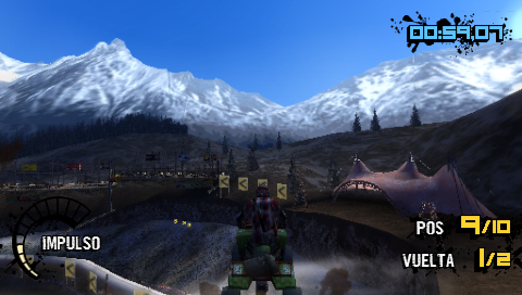 MotorStorm: Arctic Edge (PSP) screenshot: Jumping