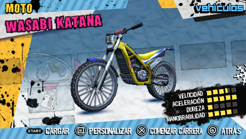 MotorStorm: Arctic Edge (PSP) screenshot: Motorbike