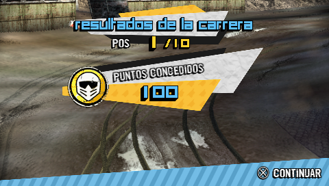 MotorStorm: Arctic Edge (PSP) screenshot: Number 1