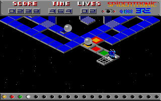 Spidertronic (Atari ST) screenshot: All done - now just enter the teleporter