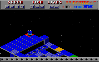 Spidertronic (Atari ST) screenshot: Start of the second level
