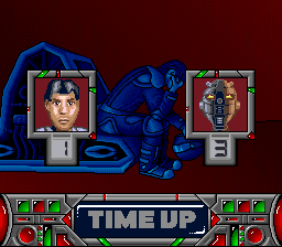 Space Football: One on One (SNES) screenshot: Lost the game