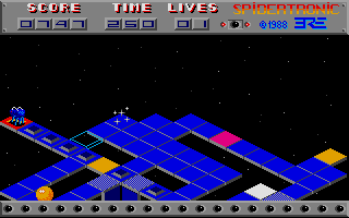 Spidertronic (Atari ST) screenshot: Start of third level