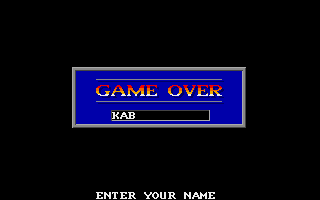 Spidertronic (Amiga) screenshot: Game over