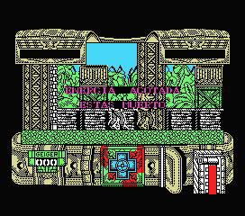Mambo (MSX) screenshot: Energy exhausted. Your dead.