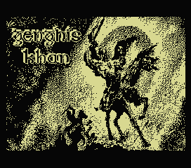 Genghis Khan (MSX) screenshot: Loading screen