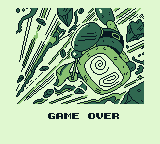 Bomber Man GB (Game Boy) screenshot: I lost two out of three rounds. Game over.