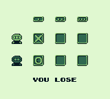 Bomber Man GB (Game Boy) screenshot: I lost that round.