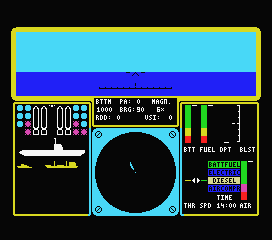 Ocean Conqueror (MSX) screenshot: Firing a torpedo.