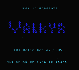 VALKYR (MSX) screenshot: Title screen