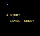 Star Wars (Game Gear) screenshot: A sparse main menu
