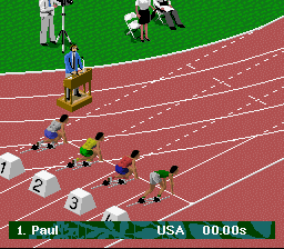 Olympic Summer Games (SNES) screenshot: On your mark, get set, GO!