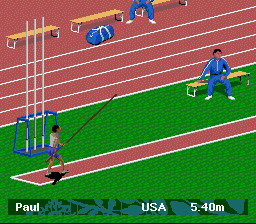 Olympic Summer Games (SNES) screenshot: Ready to run.