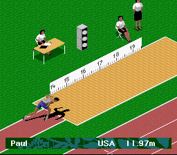 Olympic Summer Games (SNES) screenshot: Epic fail.