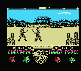 The Way of the Tiger (MSX) screenshot: My second kendo opponent.