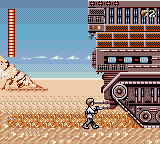 Star Wars (Game Gear) screenshot: Arriving at the Jawas' Sand Crawler