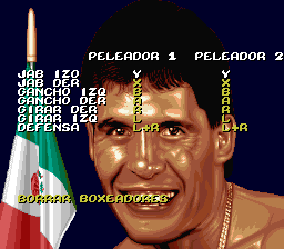 Chavez (SNES) screenshot: Options