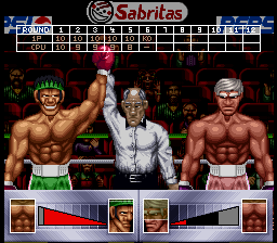 Chavez (SNES) screenshot: Won the match