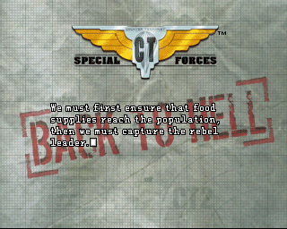 CT Special Forces: Back in the Trenches (PlayStation) screenshot: Food supplies...