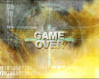 CT Special Forces (PlayStation) screenshot: Game over screen.